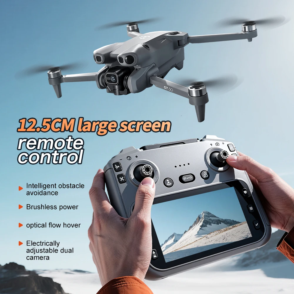 Vue rapprochée de la caméra HD WiFi du drone FPV GT50 Brushless 2B 64g, idéal pour les courses.