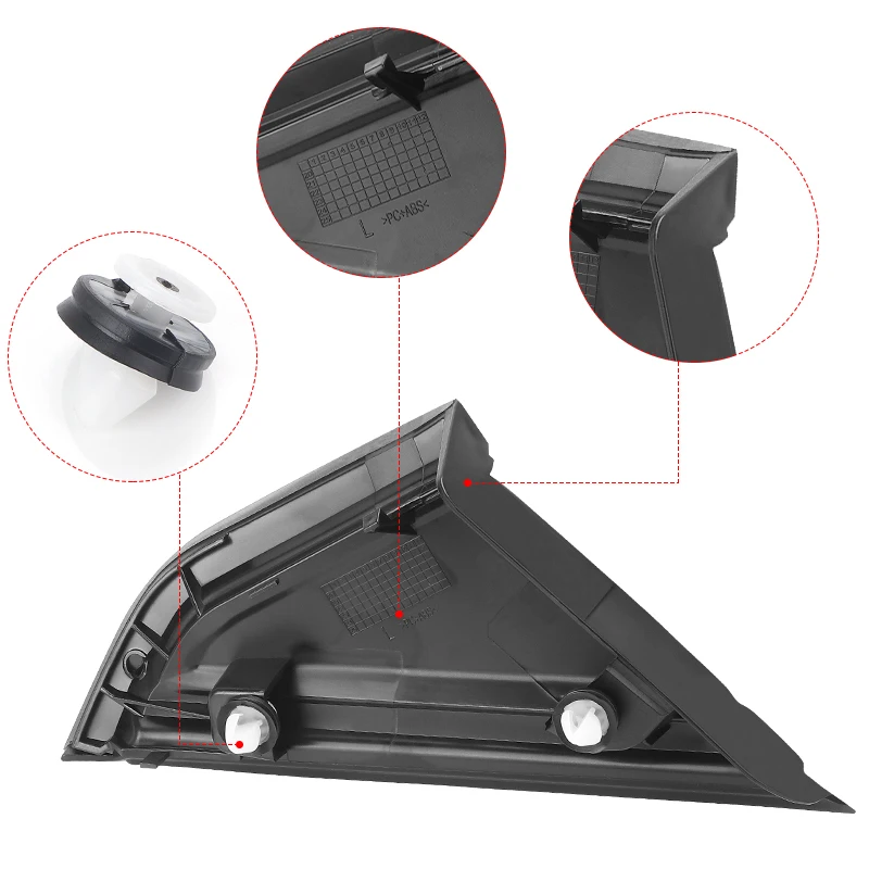 Front Mirror Cover Quarter Window Triangle Plate For Citroen C4 1.6D 2004-2010 9647011377 9647011277 door mirror cover door mirror cover replacement