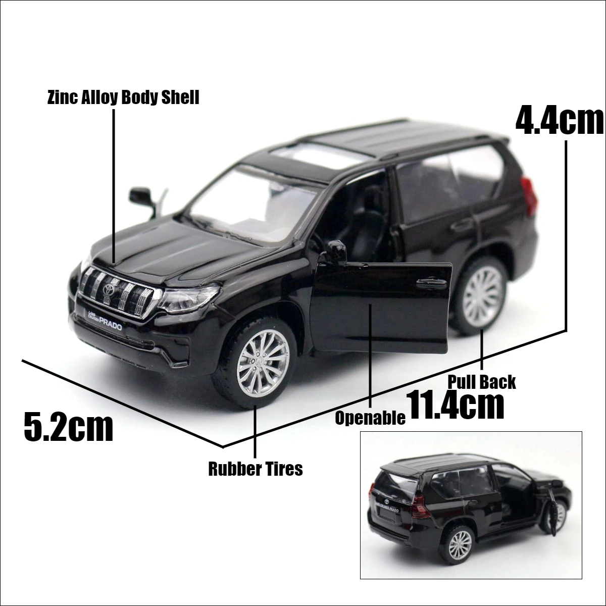 トヨタ ランドクルーザー プラド 1/43 MARK43 1/43 トヨタ ランドクルーザー (JA300W) ZX プレシャス