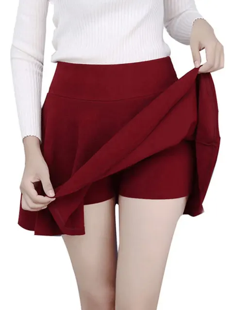 Юбка женская школьная Плиссированная, короткая мини-юбка-пачка с завышенной талией, черная, большие размеры, на весну-осень 1