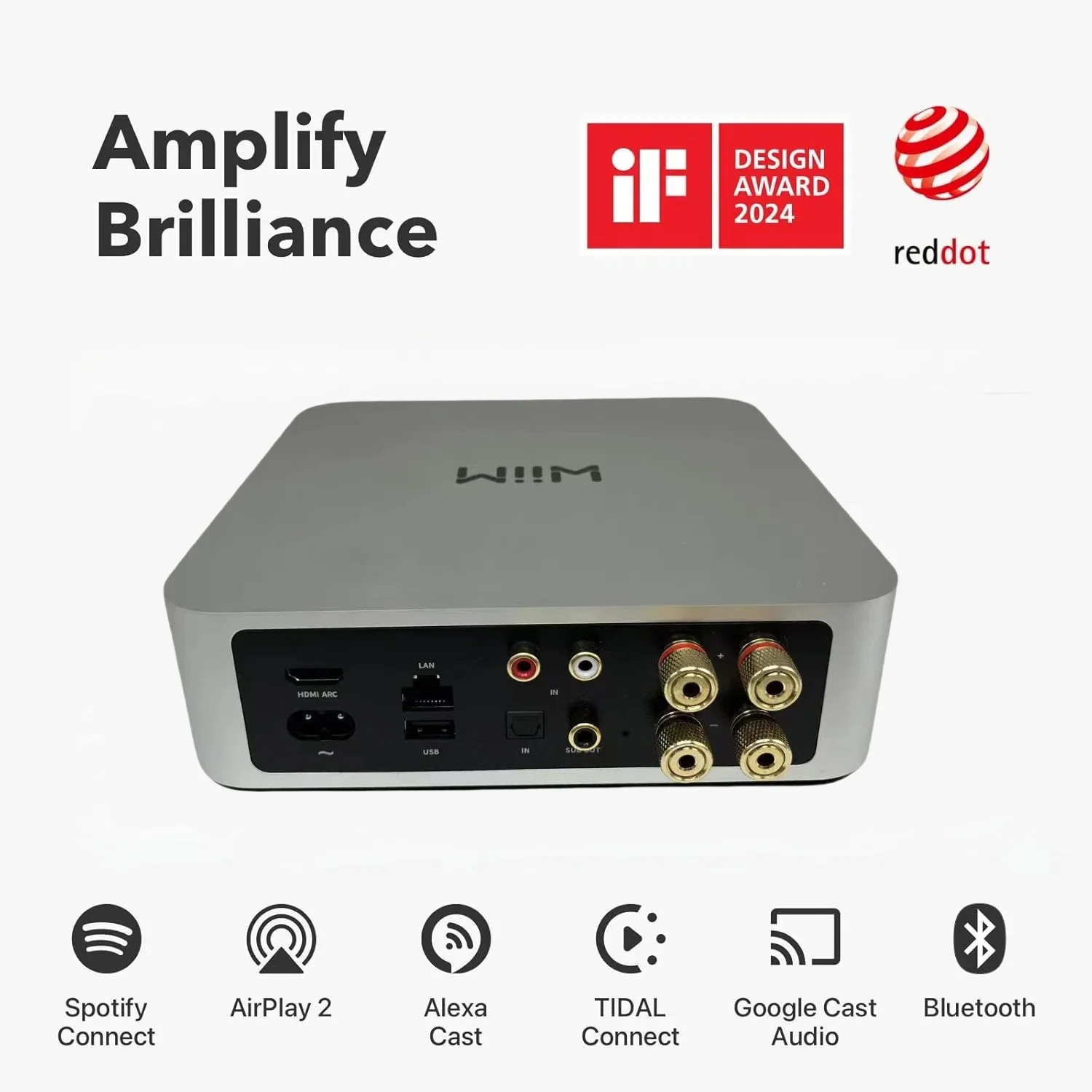 値下 美品 WiiM Amp / AirPlay2 Chromecast WIIM amp AirPlay2 Receiver, Chromecast Audio, WiFi Multiroom