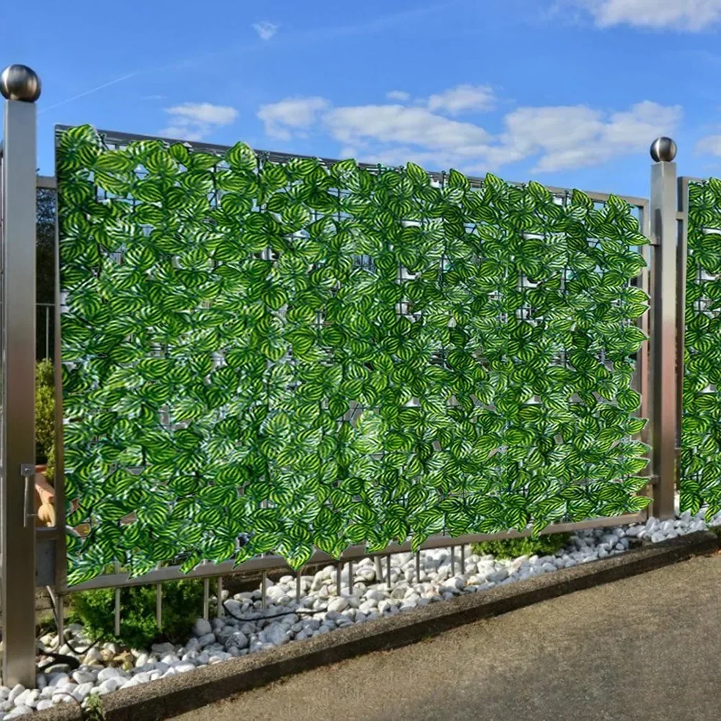 Artificial Leaf Privacy Fence Roll Wall Landscaping Fence Privacy Screen Garden Balcony For Indoor Outdoor Decor