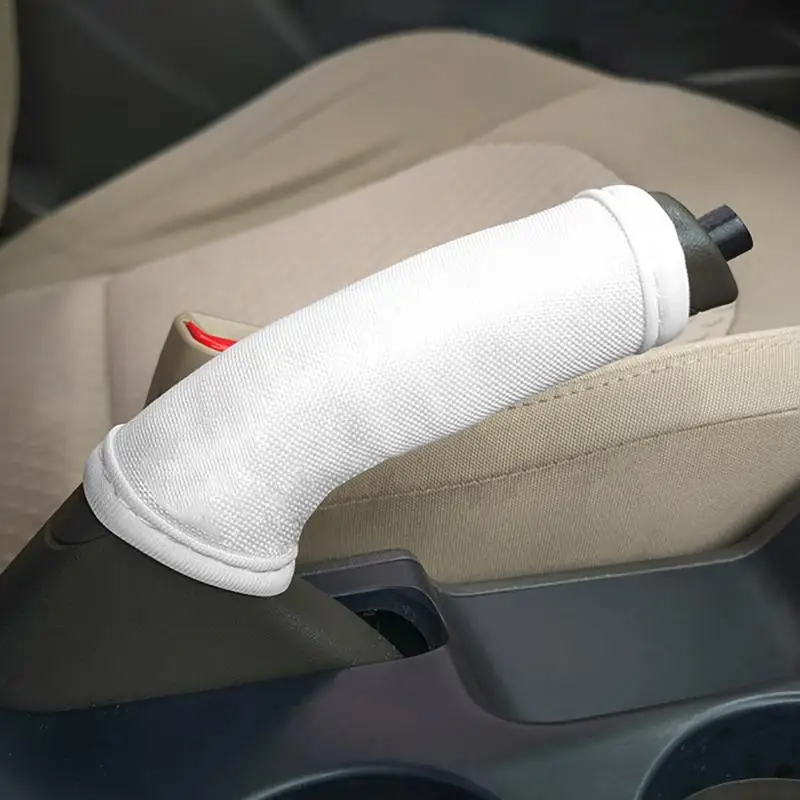 Gear Shift Cover Hand Brake Grip Cover In Ice Silk Car Handle Sleeve Car Interior Accessories For Most SUV Truck Handbrakes