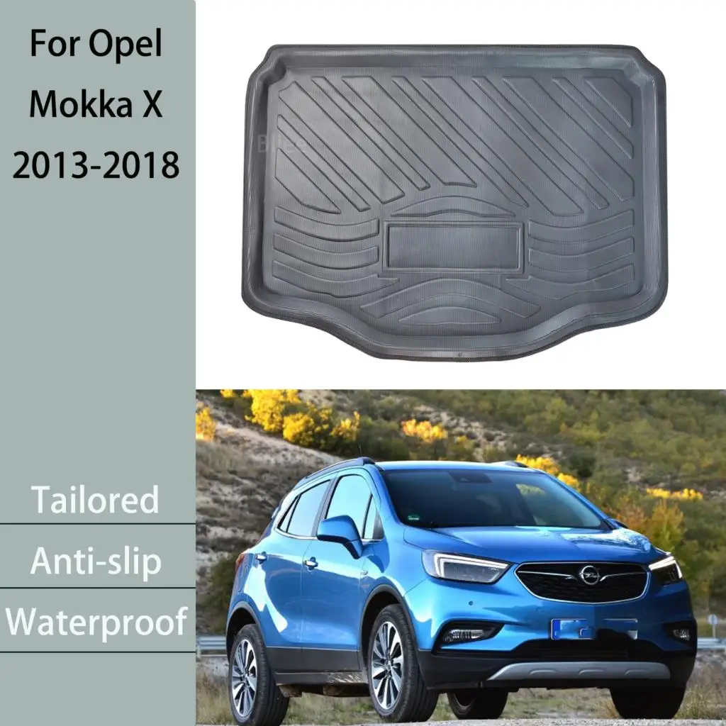 For Opel Vauxhall Mokka X 2013 2014 2015 2016 2017 2018 Car Rear Trunk Mat  Tailored Cargo Liner Boot Floor Tray Carpet Protector - AliExpress