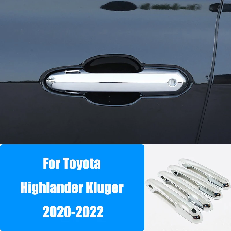 Side Door Handle Covers Molding Trim Stickers For Toyota Highlander