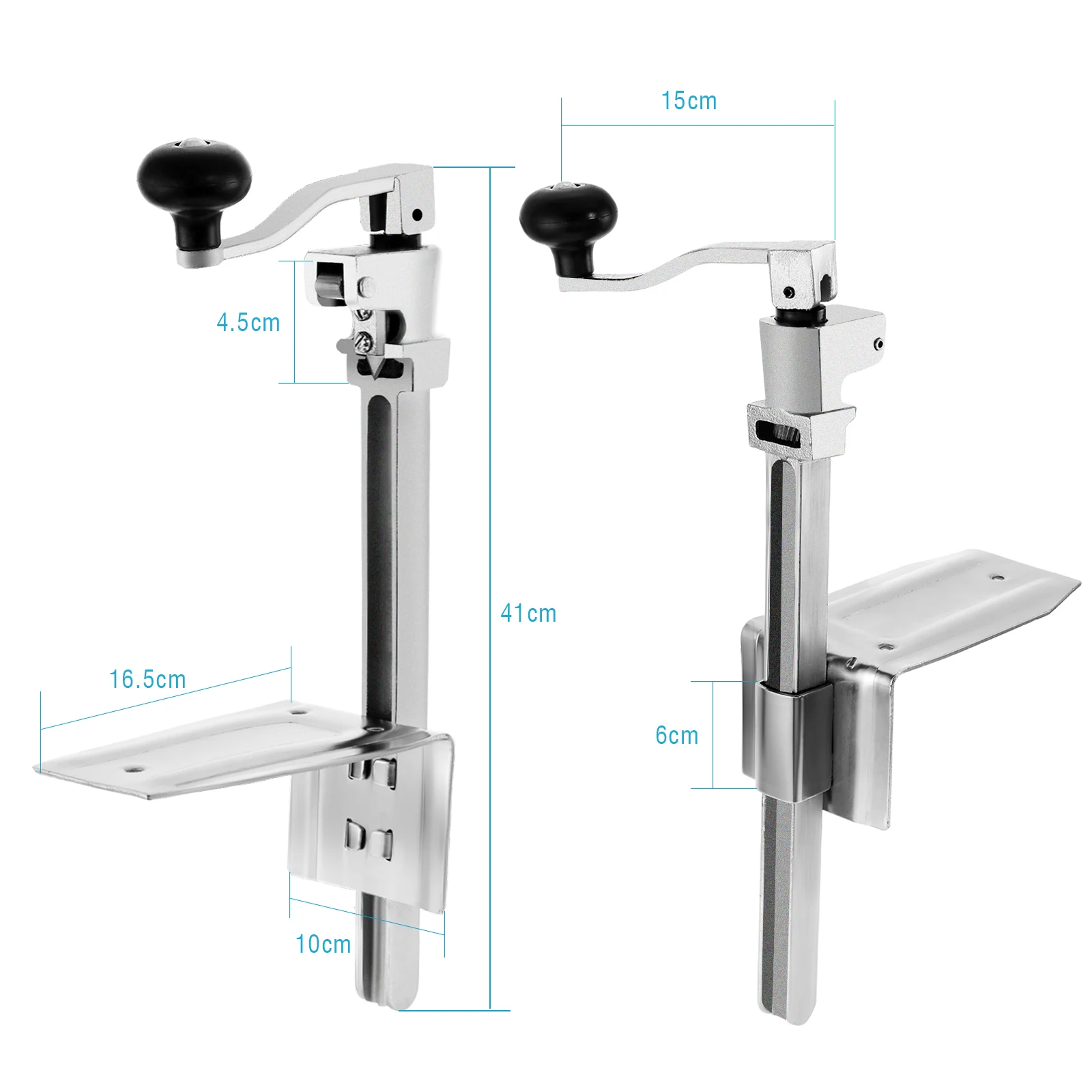 VEVOR Commercial Can Opener 15.7 in. Heavy Duty Manual Table Can