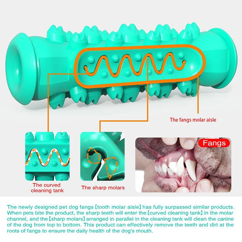 Dog Toys TPR Safe Puppy Dental Care Cleaning Toys Teething Stick Chewable Teeth Cleaning Bones Dog Toothbrush  Supplies 3