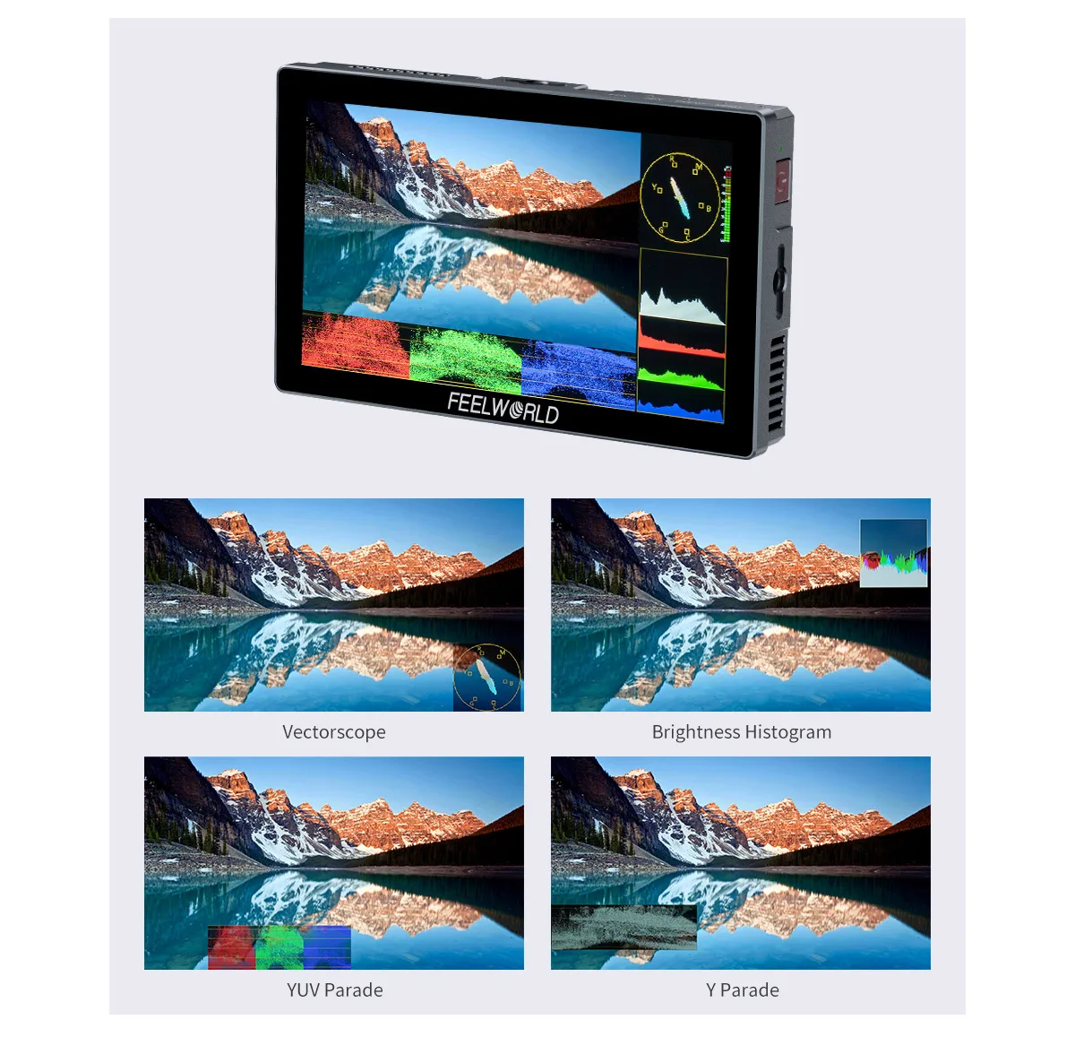 FEELWORLD P6X 5.5'' 4K HDMI Aluminium Camera Field Monitor Touch