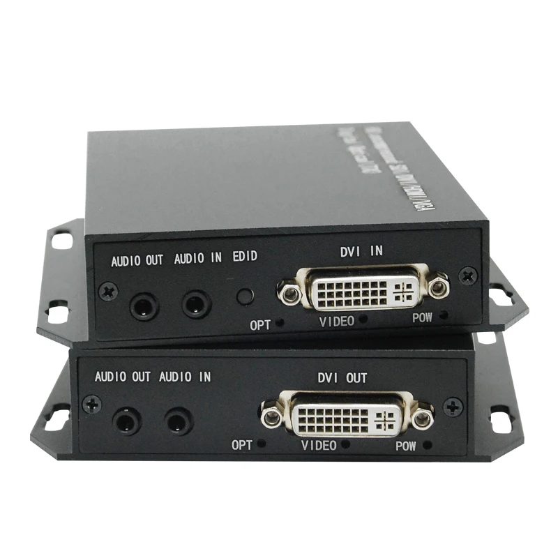 Uncompressed DVI Fiber Extender 1920X1200@60Hz DVI Fiber Optic Transmitter Receiver up to 20KM
