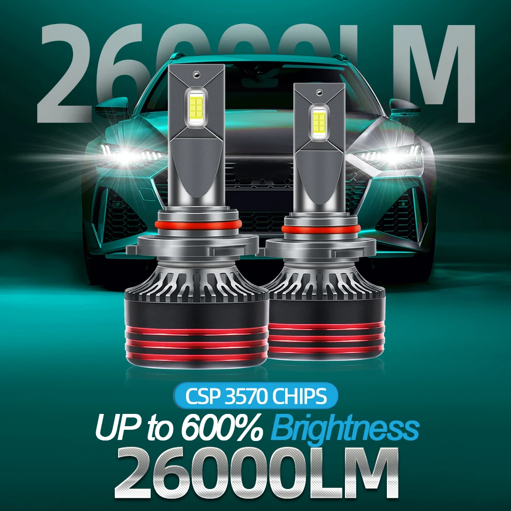 

Canbus LED Car Headlight H1 H4 H7 H11 H13 9005 HB3 9006 HB4 9007 9004 200W 26000LM Auto Headlamps 6000K Fog Light Bulbs 12V