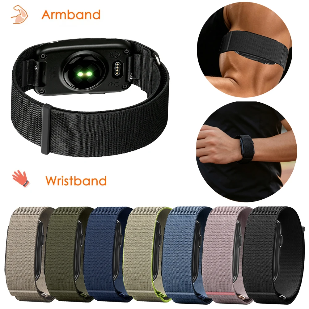 Sport Nylon Braided Velcro Loop Watch Strap Bracelet