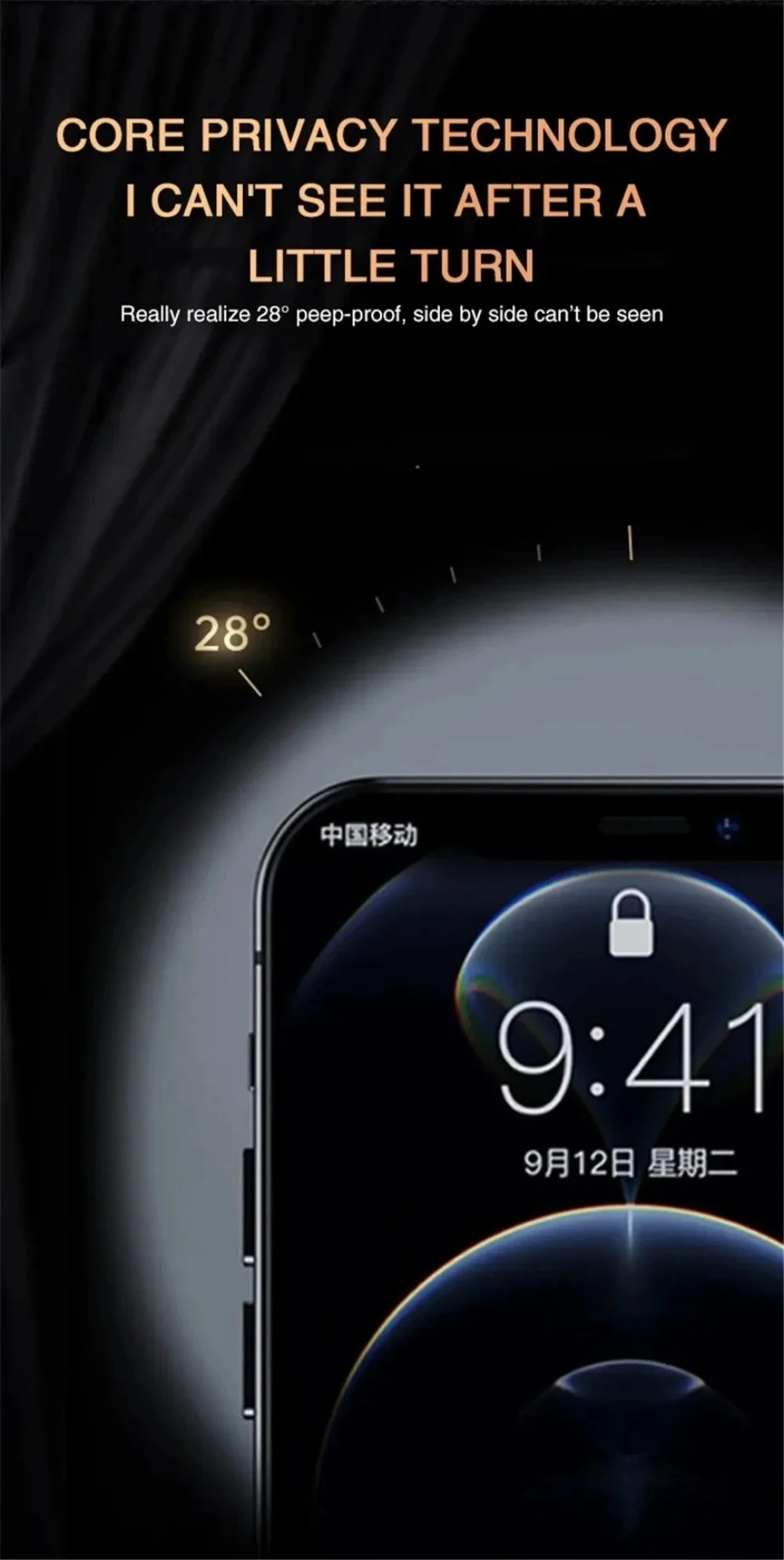 NNBILI 5Pcs Privacy Screen Protector for IPhone 14 11 12 13 15 16 Pro Max 12 13 Mini 14 15 16 Plus Anti-spy Tempered Glass S5216c9f82042499b9789603bea35f8a3n
