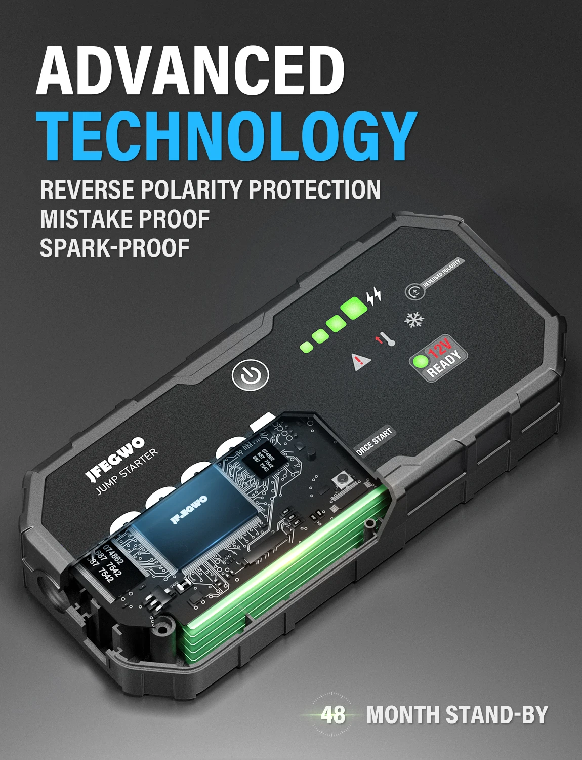 Car 6000A Portable 12V Jump Starter Power Bank 12V Auto Battery Charger Booster Emergency Starting Device For Pickup,SUV,Trucks