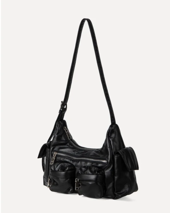 Hõbedane crossbody õlakott naistele stiilne ja mitmekülgne_voghion.com