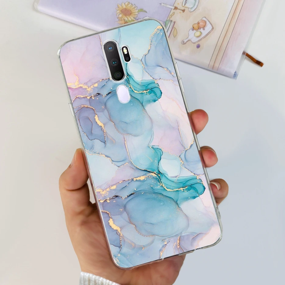 Stylish Painted Clear Silicone Phone Case, Soft Protective Cover