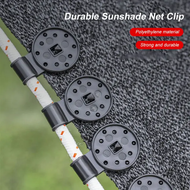 30Db Tarp Clip Nagyteljesítményű Rögzítő Markolat Háló Klip Üvegházhatású Árnyékszövet -Szövet Szorító Műanyag Grommet Kerítés Horog - Image 3