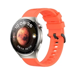Premium Silicone Watch Strap for Smartwatches - Durable & Comfortable Replacement Band (Official orange)