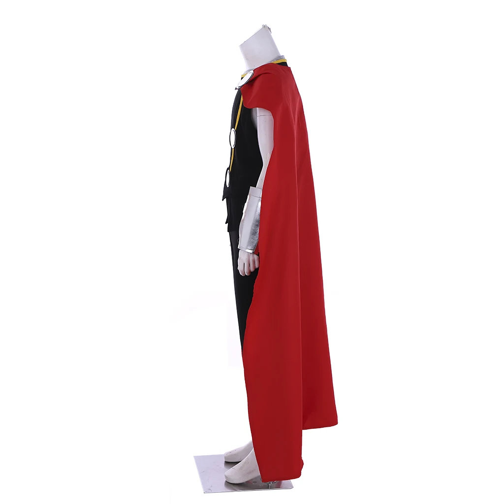 Marvel Loki Cosplay Costume for Men with Black Cloak (Unofficial)