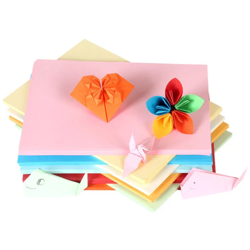 A4 Paper Printer Tracing Copy Paper 10 Color 50sheet/lot 80gsm Children Handwork DIY Card Scrapbook drop