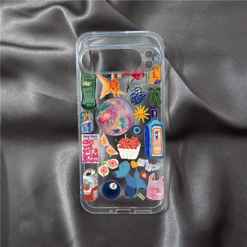 Vibrant Fruit Feast Shockproof Clear Phone Case