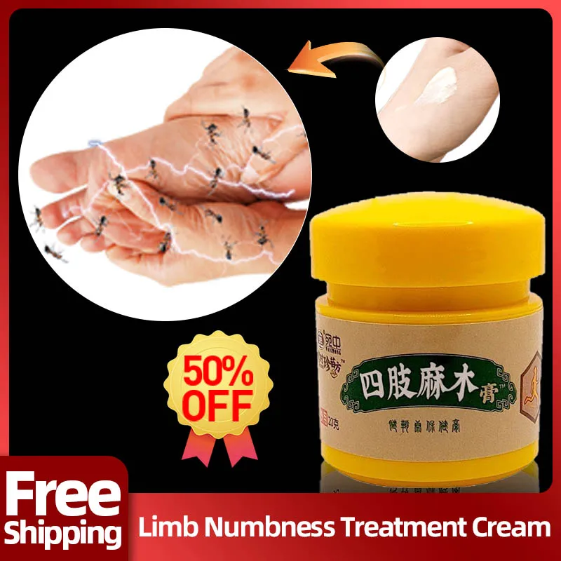 

Limb Numbness Treatment Herbal Cream Finger and Hand Numbness Numb Pain for Foot Limb Numbing Relief Plaster Chinese Medicine
