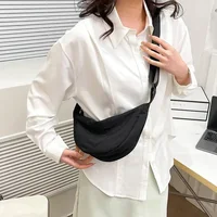 Nylon Hobos Chest Shoulder Dumpling Bag Large Capacity Travel Crossbody Half Moon Belt Messenger for Women Bags Wholesale - Image 5