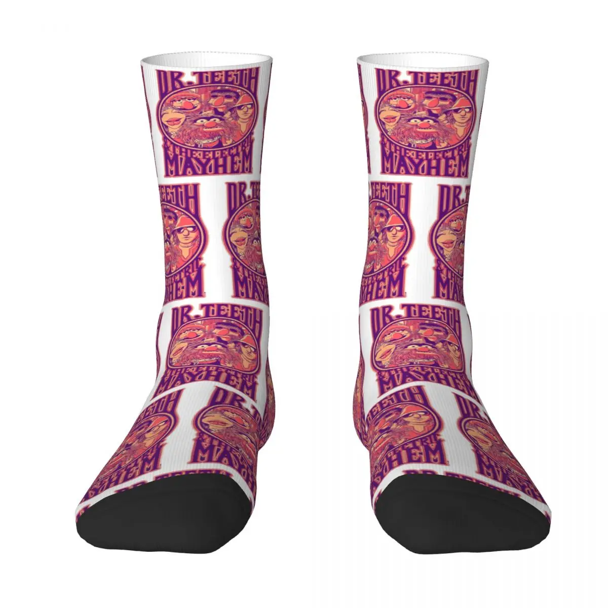 

Dr. Teeth Socks Harajuku High Quality Stockings All Season Long Socks Accessories for Unisex Gifts