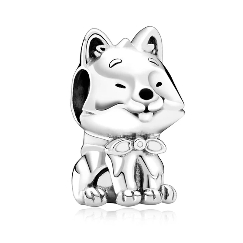 2021 New Silver Color Firecracker Bull Ox Dog Beads Charm Fit Pandora Bracelets & Necklaces for Women DIY Jewelry Gift Making beadwork Beads