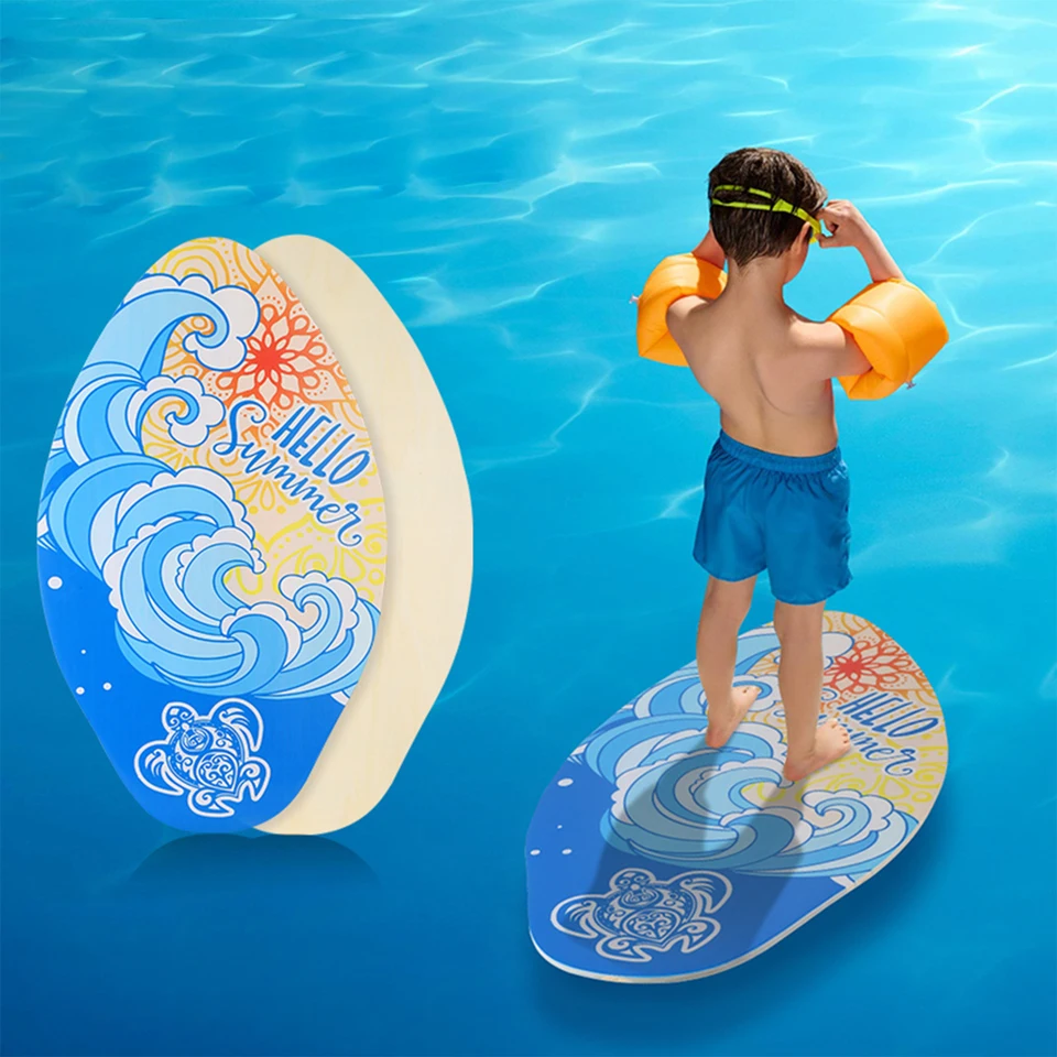 35 Inch Skim Board For Kids Adults Wooden Skim Boards With High
