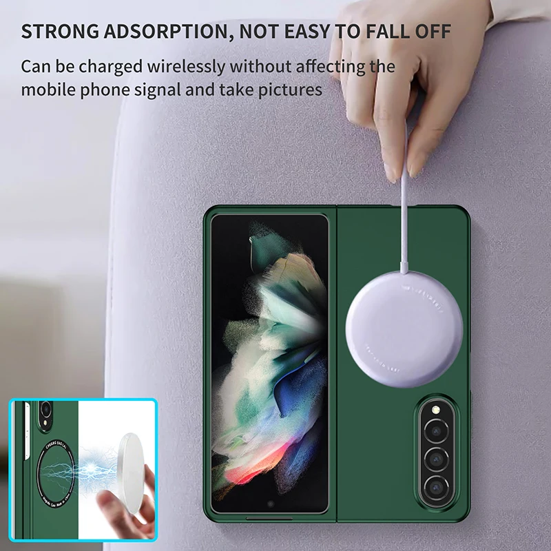 Magnetic Wireless Charging Shockproof Case with Anti-Fingerprint Protection