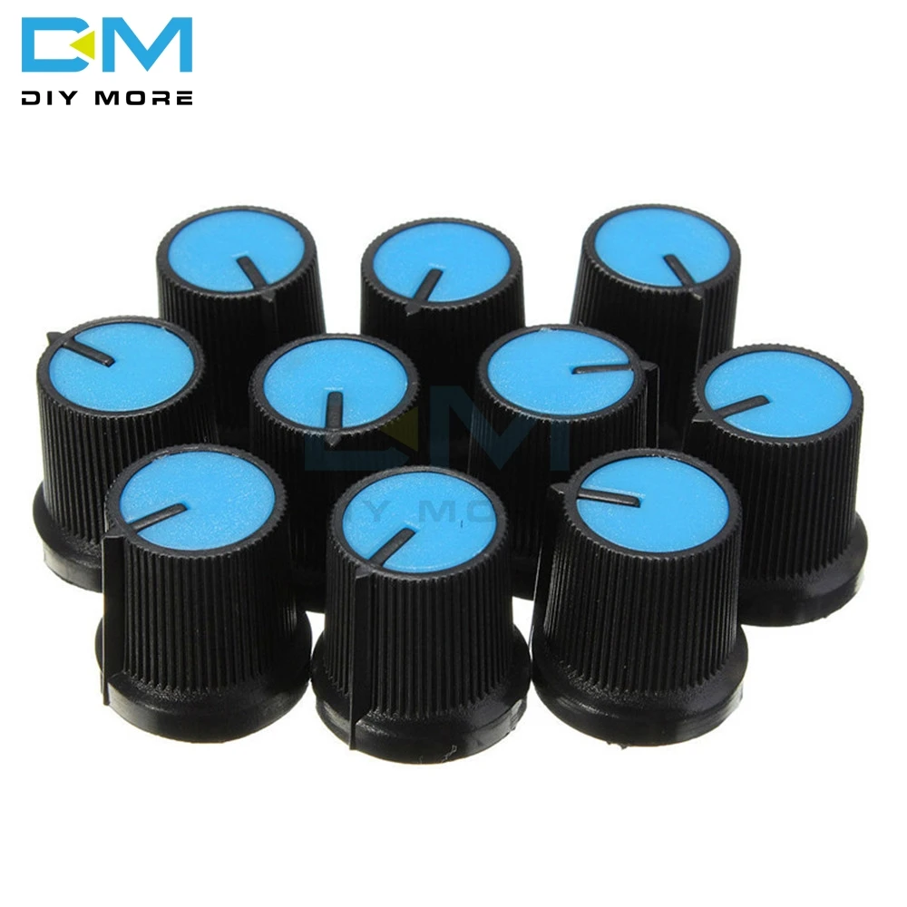 5PCS lot B1K B2K B5K B10K B20K B50K B100K B250K B500K B1M Potentiometer Resistor Linear Taper Rotary Cap Knob Ohm Electronic Diy