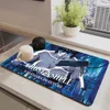 Ghost In The Shell Coffee Cup Ironing Mat Modern Art Texture Drying Mat Kitchen Counter Coffee Bar Drain Mat 3