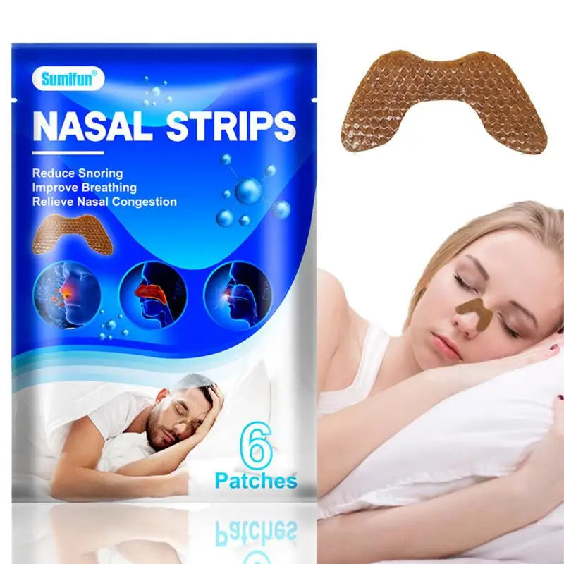 6pcs/Box Stop Snoring Patch Nasal Strips To Not Snore Sleep Anti