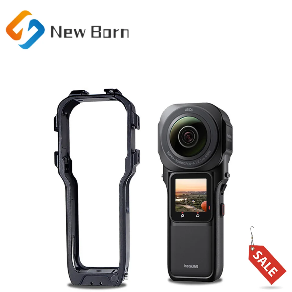 

Applicable to Insta360 ONE RS Panoramic Action Camera Flash Mounted Expansion Cage Aluminum Alloy Cage Protection Frame