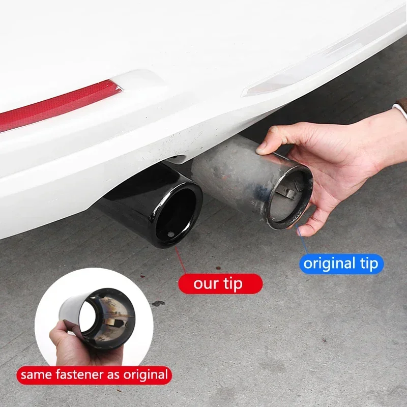 BMW 1 2 3 4 5 Series X1 3GT F20 F22 F30 F32 F34 F36 F10 F48 Car-Styling Rear Exhaust Pipe Cover Trim Frame Auto Accessories