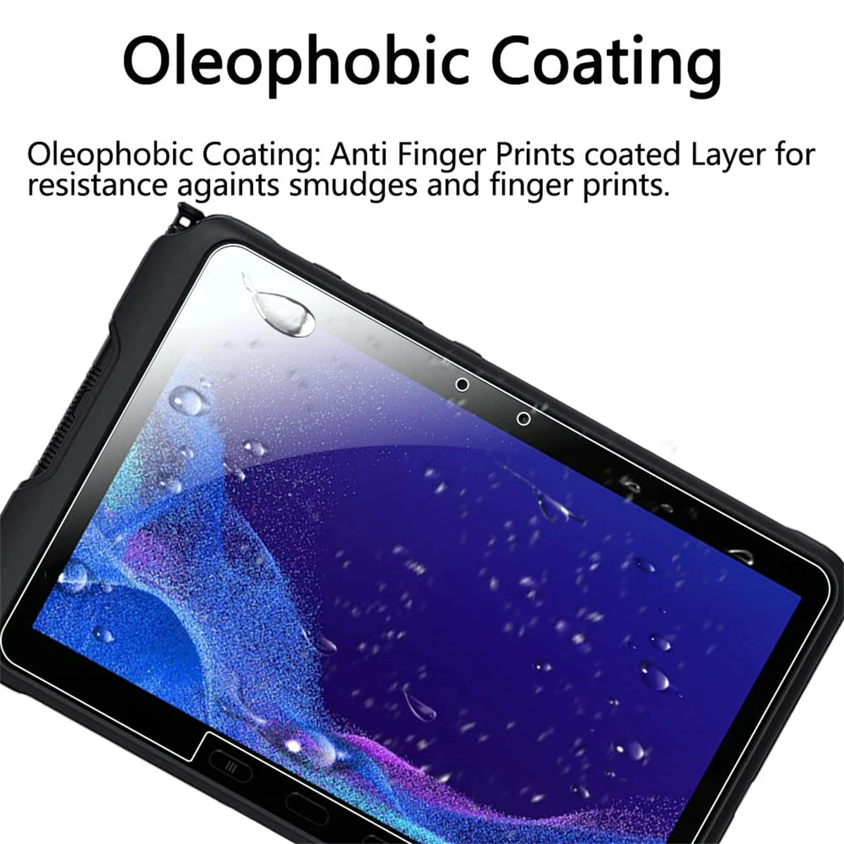 Screen Protector for Samsung Galaxy Tab Active4 Pro 10.1 Inch 2022(T630/T638)/Tab Active Pro 2019(T540/T547) Tempered Glass Film 5