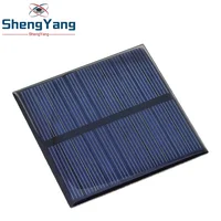 TZT 1/2/5 pièces 5.5V 110mA panneau solaire polycristallin 70*70MM 0.55W Mini système solaire Sunpower bricolage pour batterie chargeur de téléphone portable 4