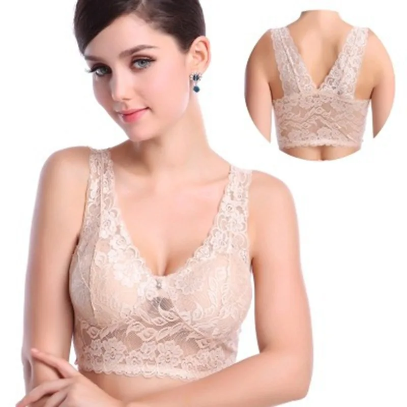 Lace Zero Bondage Seamless Erotic Underwear Women's Vest Fades and Gathers No Steel Ring Erotic Bra Lingerie See Through Bra
