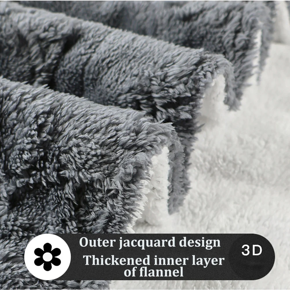 Winter Double-layer Thicken Flannel Men Shower Robe Couples Luxury Jacquard Bath Bathrobes Warm Kimono Terry Long Dressing Gowns