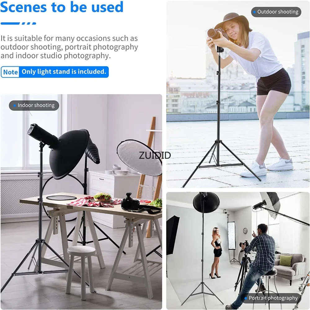 50/120/160cm Lighting Stand Fill Light Stand Tripod Suit Ring Light 1/4 Screw Ring Lamp Softbox Ringlight light stand photographic light stand