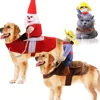 Pet Dog Suit Cowboy Rider Style Dog Carrying Costume