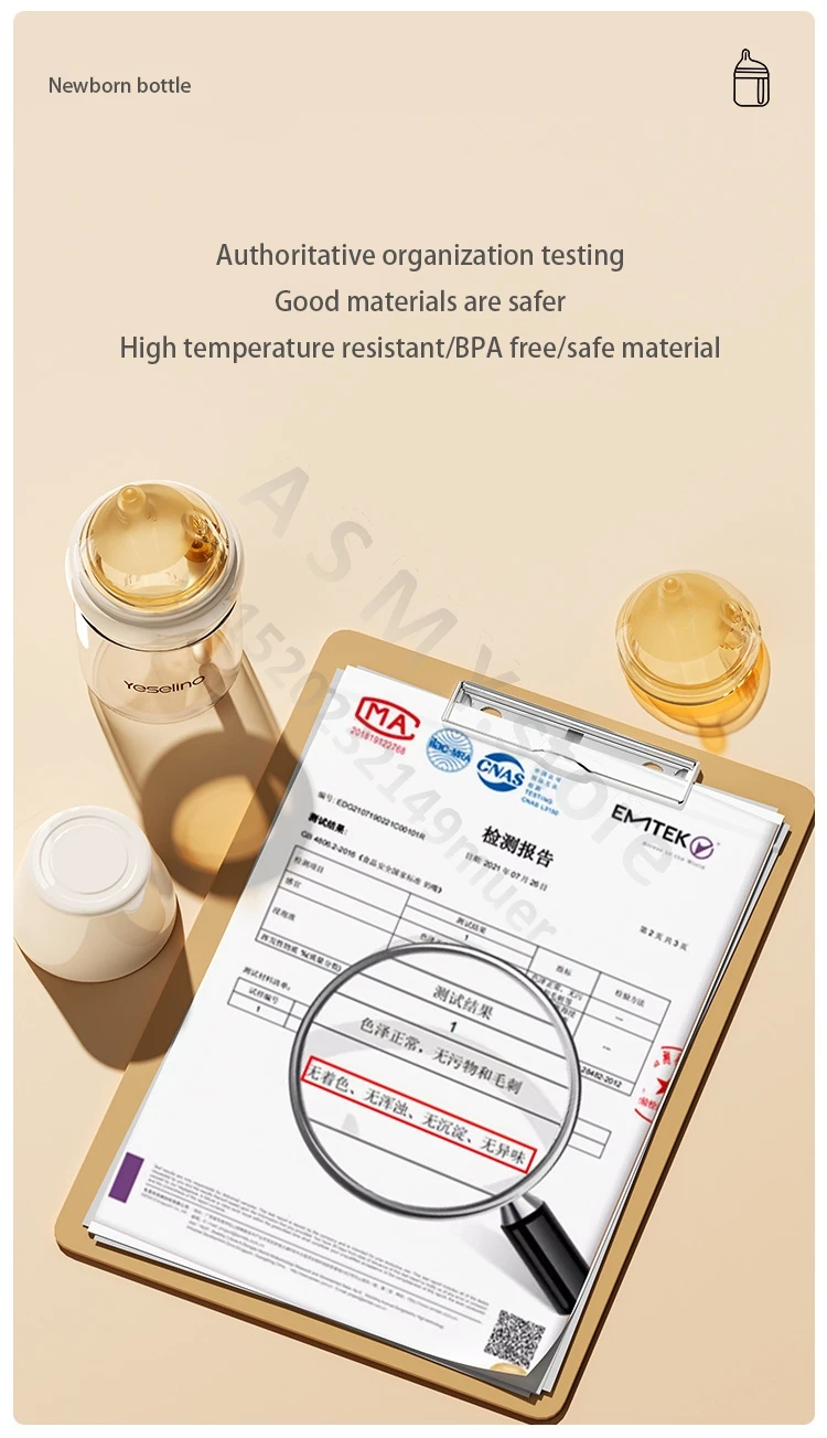 Description Picture 6 of itemYeselino 6th Generation Professional Newborn Bottle/High Borosilicate Glass Anti-colic Bottle/Baby 0-6 months