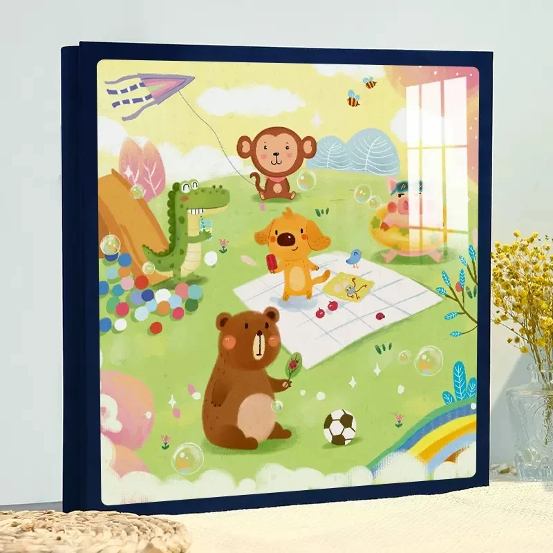 

1066 pictures 5/6/7/8 Inches Cartoon Photo Album DIY Scrapbook Pockets Family Kids Photo Book Baby Shower Birthday Memory Book