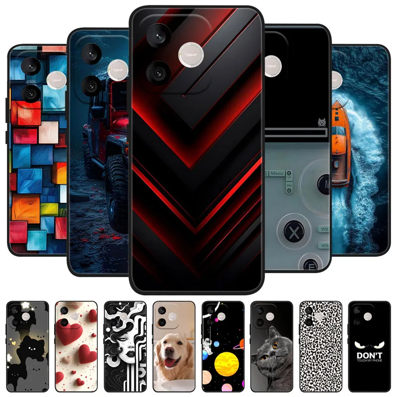 Luxury Painting Soft Silicone Shockproof Bumper Case -
