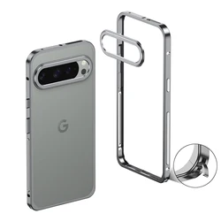 Premium Aluminum Frame Bumper Phone Case with Heat Dissipation and Shockproof Protection - Pixel 10A (GRAY)