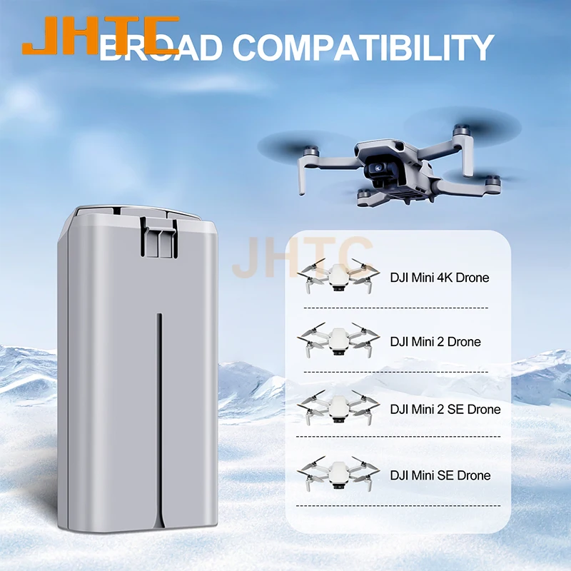 Quatre batteries drone extra haute capacité alignées, avec chargeur, idéales pour acheter en lot avec livraison rapide France.