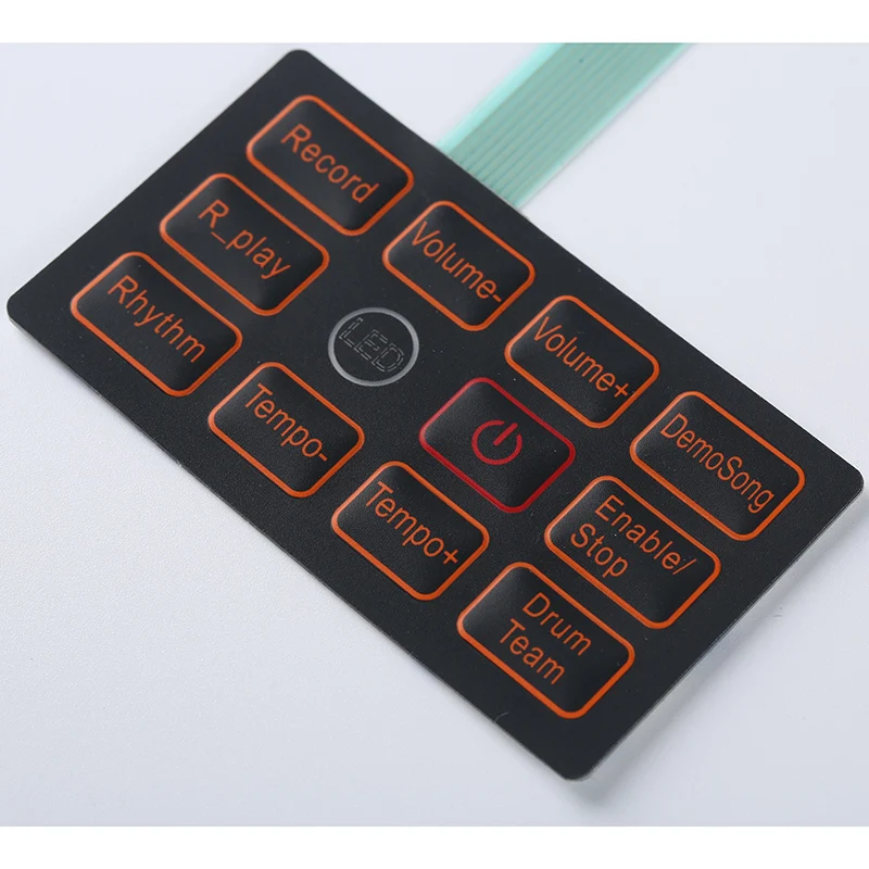 High Quality Good Price Keypad Button Material Metal Pet Membrane Switch Keyboard