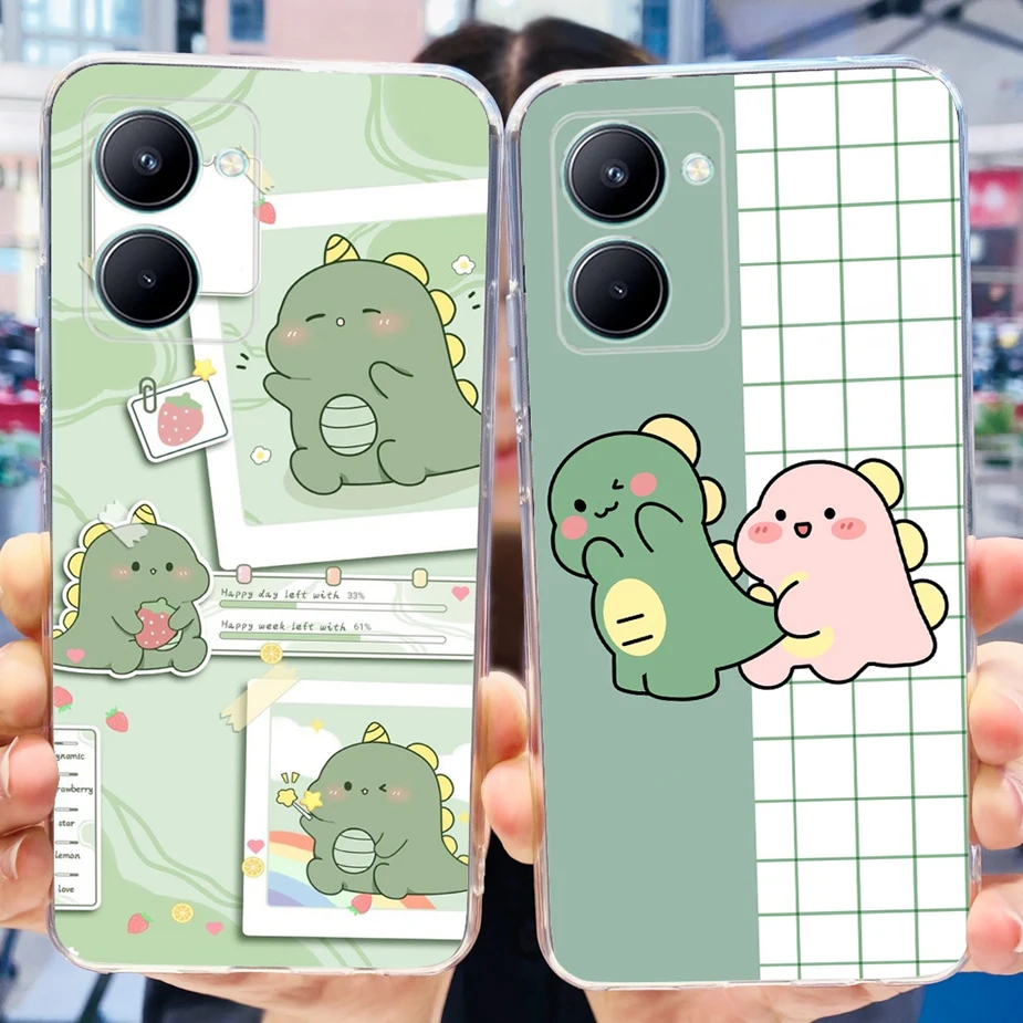 Stylish Painted Soft Silicone Back Cover – 6.5'' Phone Case