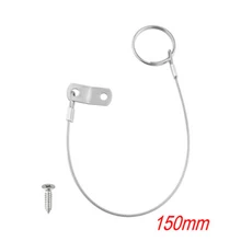 

Stainless Lanyard Cable Safety Tether Wire For 1 Loop With Quick Release Ring Anti-lost Rope Pin Outdoor Camping Equipment