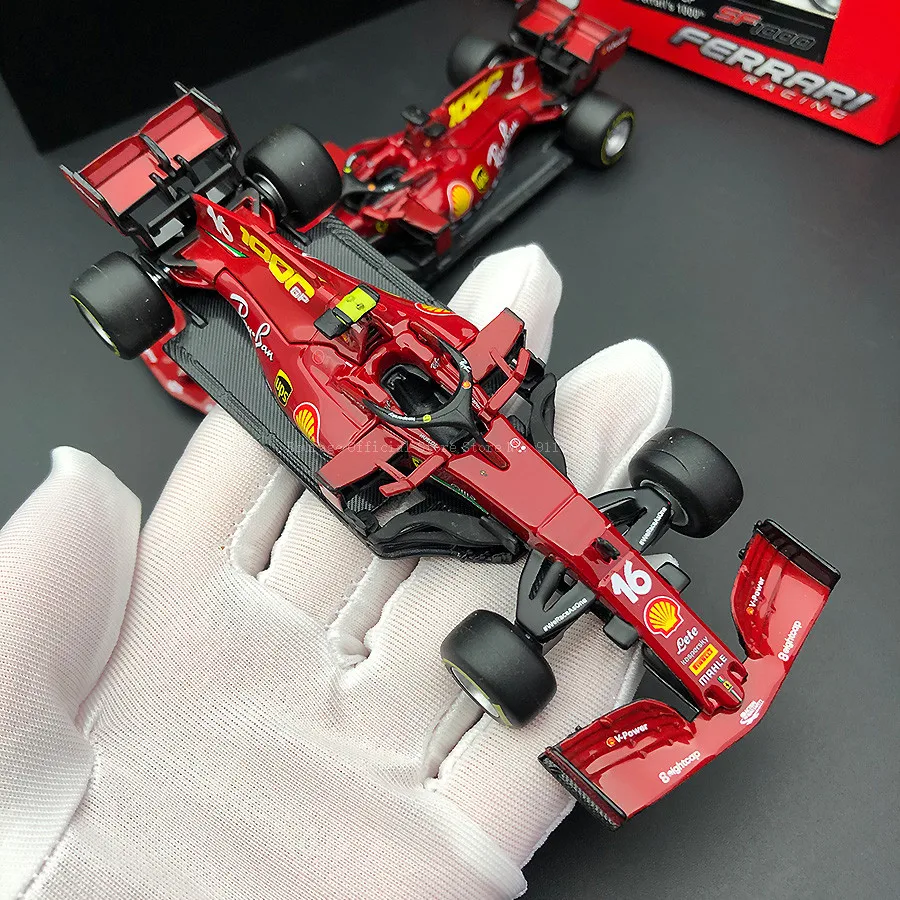 2020 Ferrari Bburago 1:43 F1 SF1000 #5 Sebastian Vettel #16 Charles Leclerc Alloy Car Die Cast Car Model Toy Collection Gift